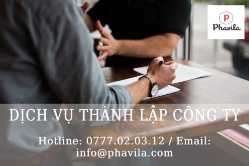 Dịch vụ thành lập công ty - Công Ty TNHH PHAVILA Việt Nam
